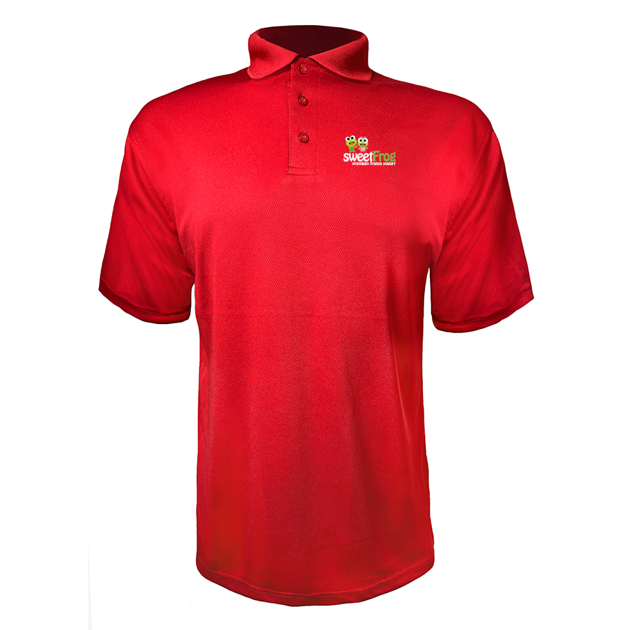 Men's Sweet Frog Frozen Polyester Polo