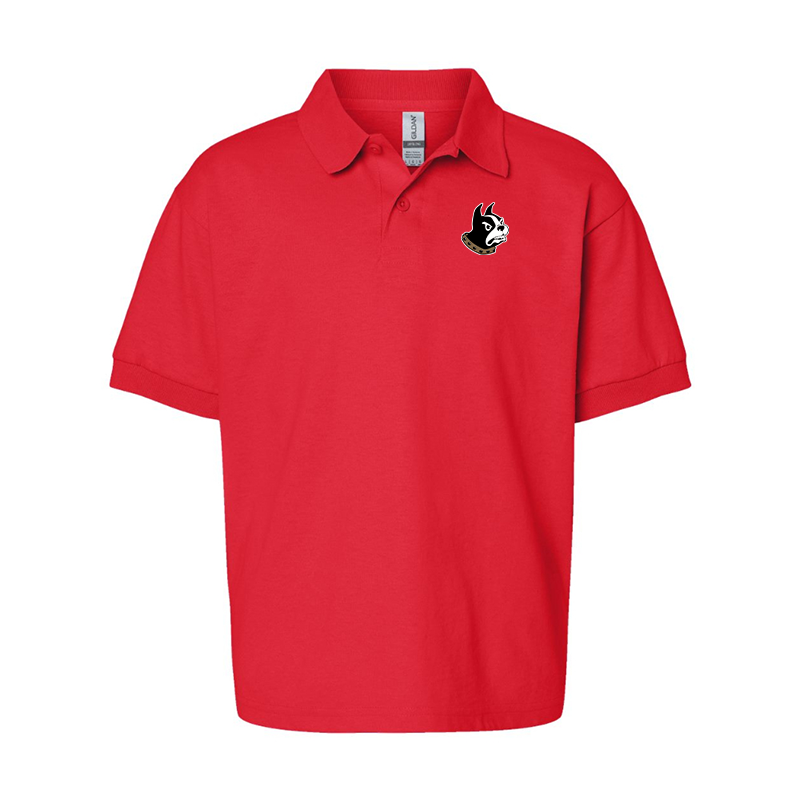 Youth Wofford Terriers Gildan Dry Blend Jersey Polo