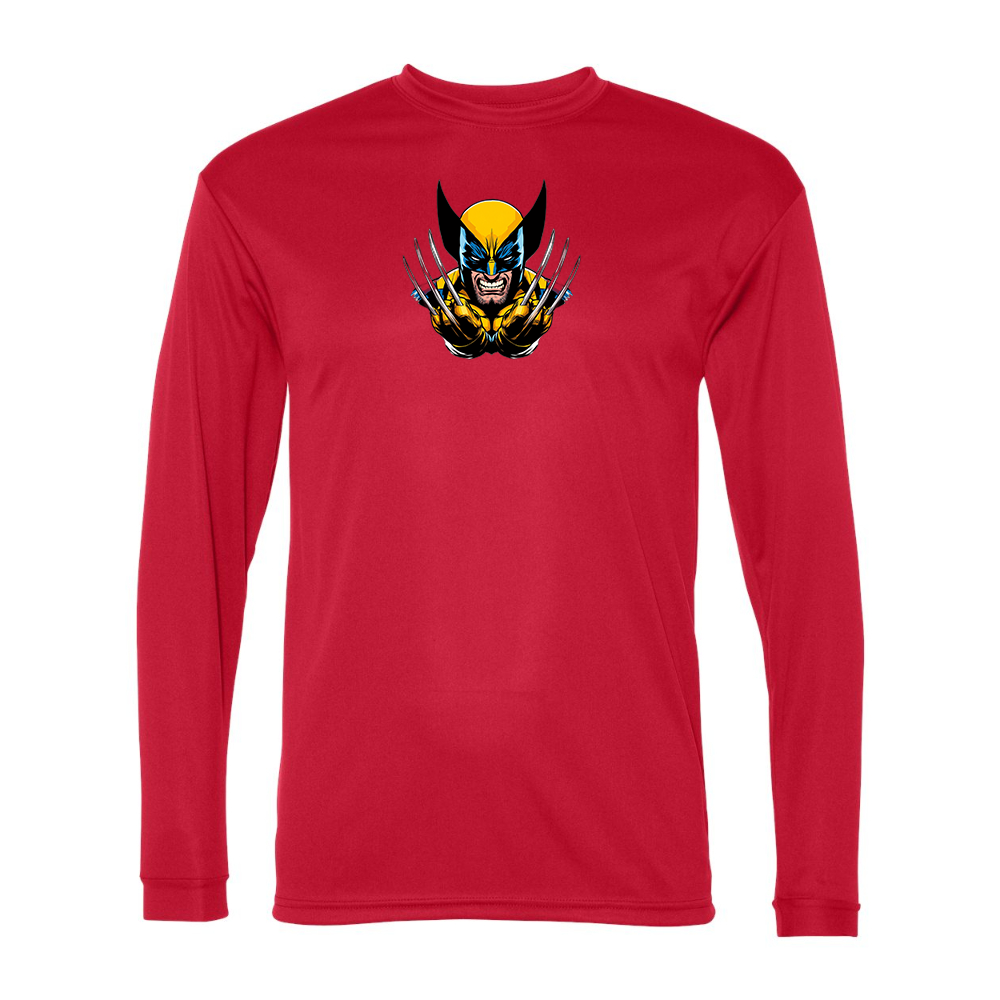Men's Wolverine 2025 Art   Performance Long Sleeve T-Shirt