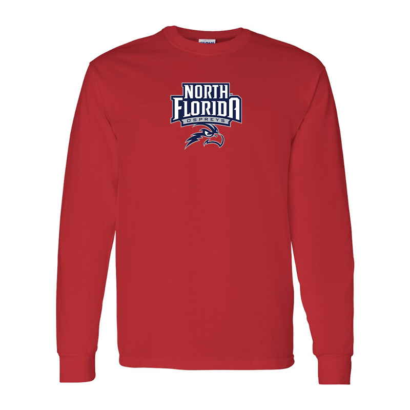 Men's  UNF Ospreys  Gildan Heavy Cotton Long Sleeve T-Shirt