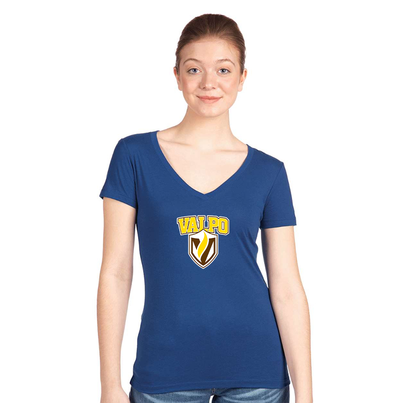 Women's Valparaiso Crusaders Next Level V-Neck T-Shirt