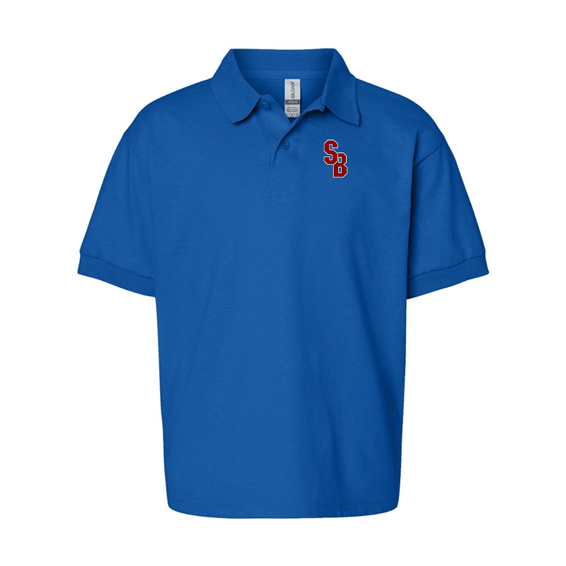 Youth Stony Brook Seawolves Gildan Dry Blend Jersey Polo