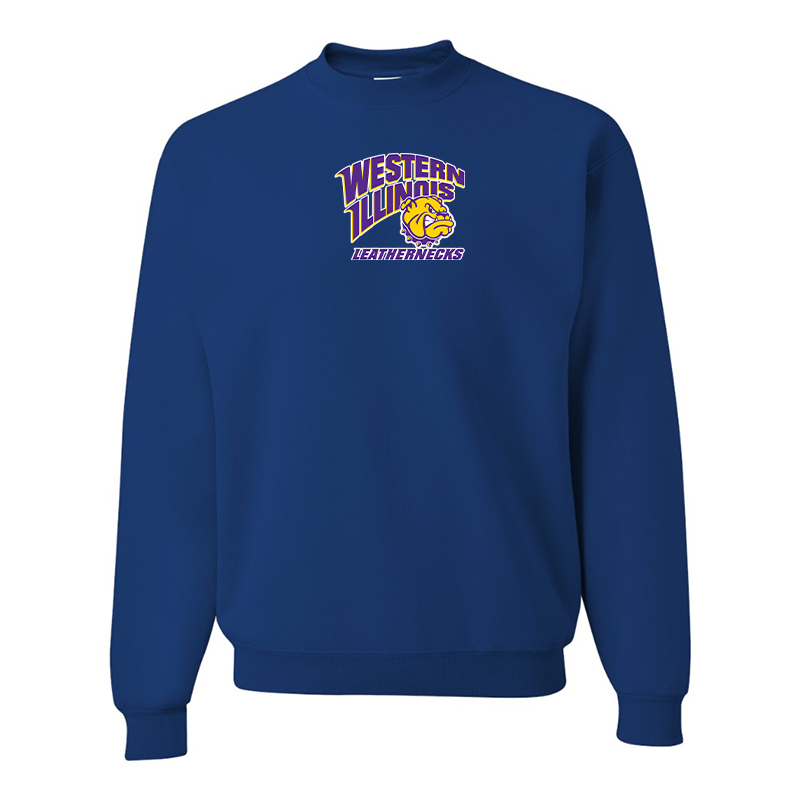 Men's Western Illinois Leathernecks  JERZEES NuBlend Crewneck Sweatshirt