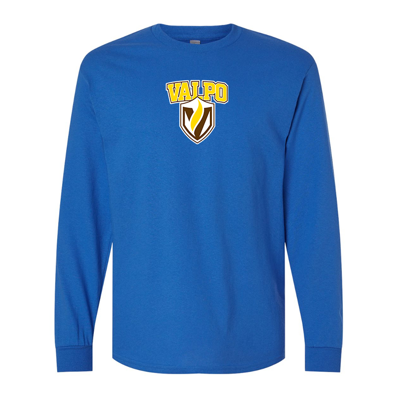 Men's Valparaiso Crusaders Gildan Heavy Cotton Long Sleeve T-Shirt