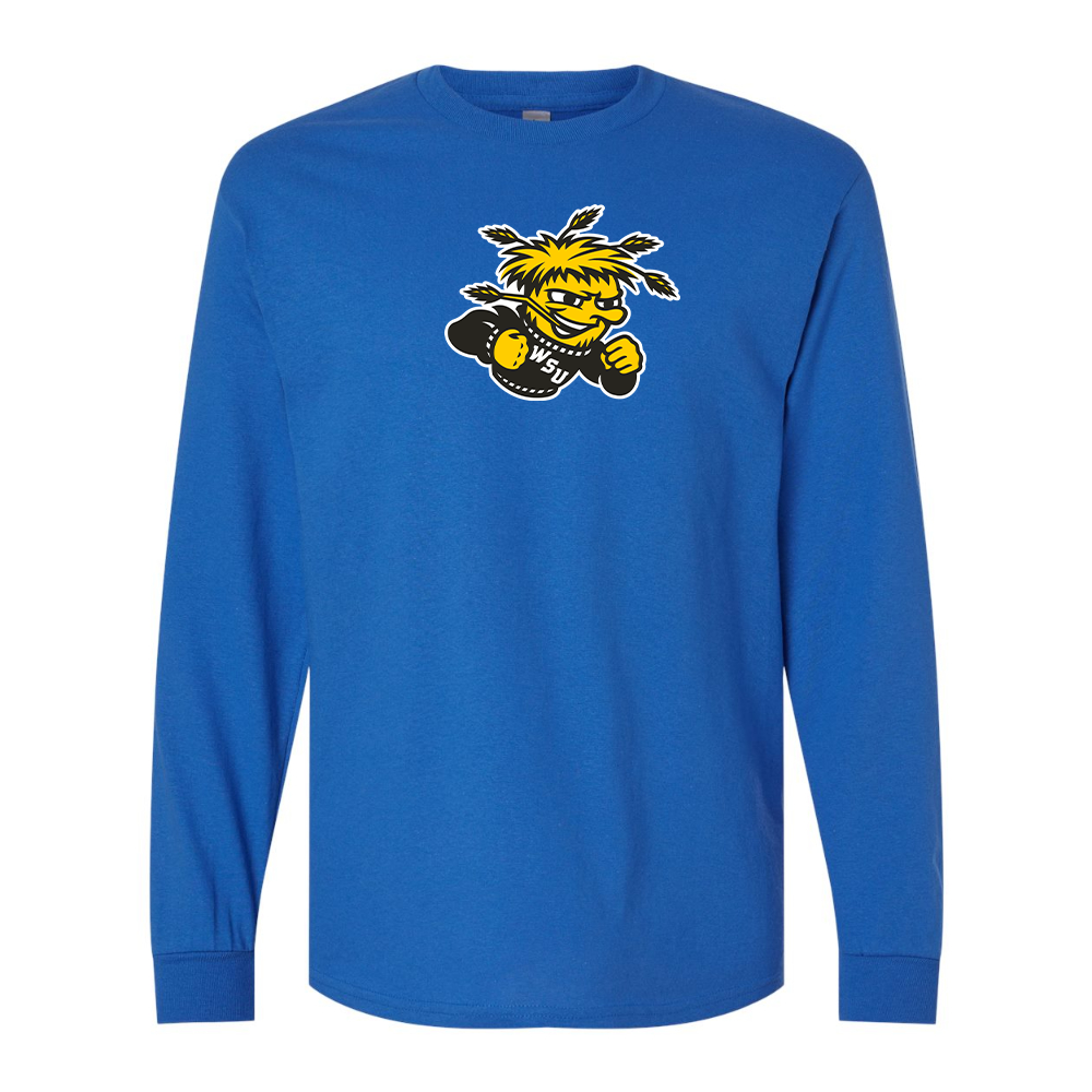 Men's Wichita State Shockers  Gildan Heavy Cotton Long Sleeve T-Shirt