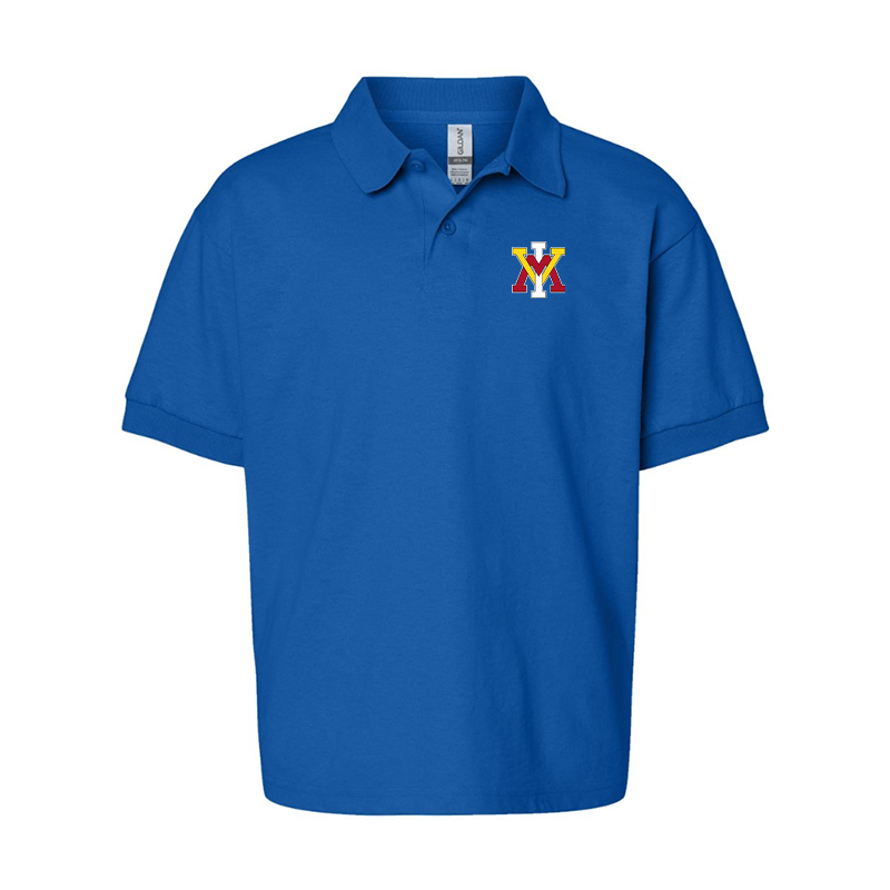 Youth VMI Keydets Gildan Dry Blend Jersey Polo