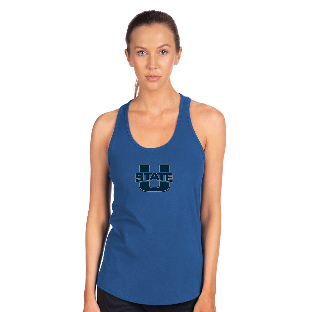 Women's Utah State Aggies   Next Level Ideal Racerback Tank