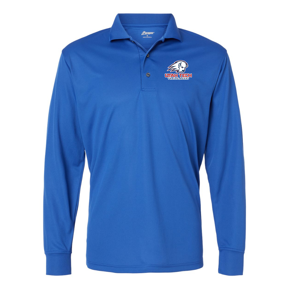 Men's  Utah Tech Trailblazers Paragon Prescott Long Sleeve Polo