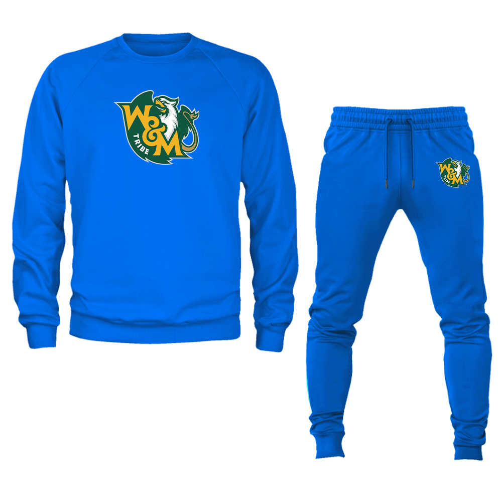 Men's William and Mary Tribe  Crewneck Sweatshirt Joggers Suit