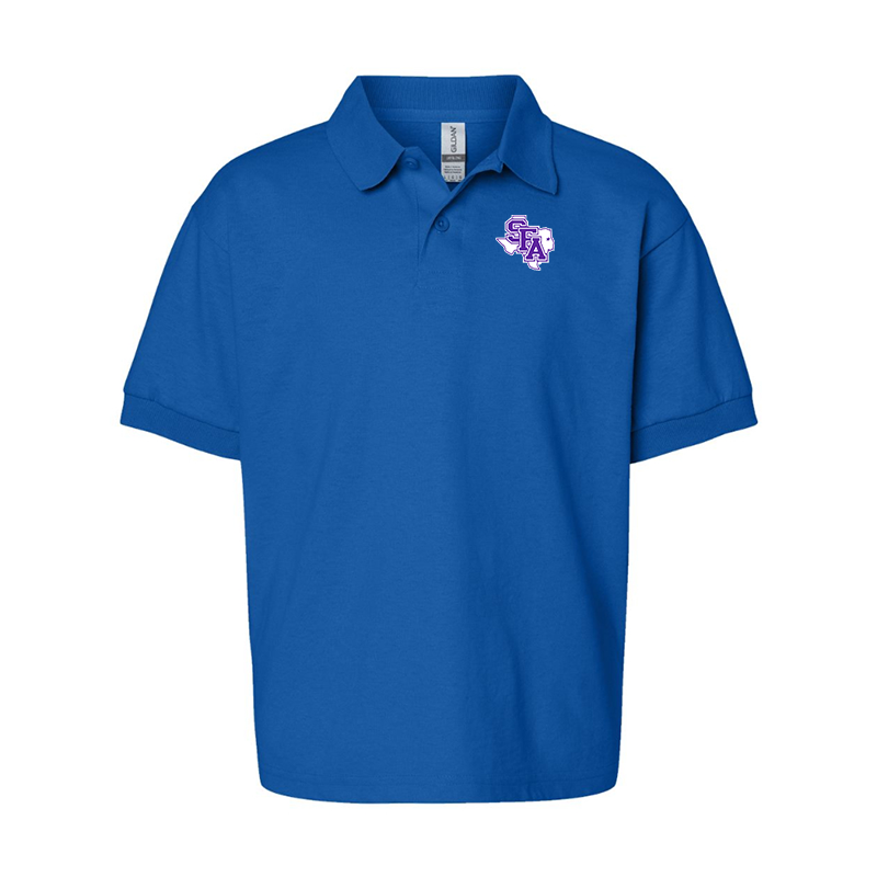 Youth Stephen F. Austin Lumberjacks Gildan Dry Blend Jersey Polo