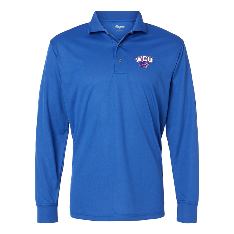 Men's Western Carolina Catamounts  Paragon Prescott Long Sleeve Polo