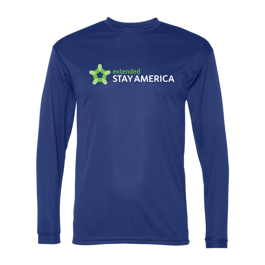 Men's  Extended Stay America  Polyester Long Sleeve T-Shirt