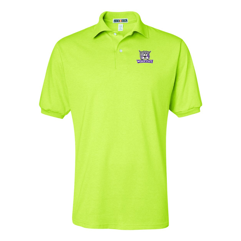Men's Weber State Wildcats JERZEES  SpotShield polo