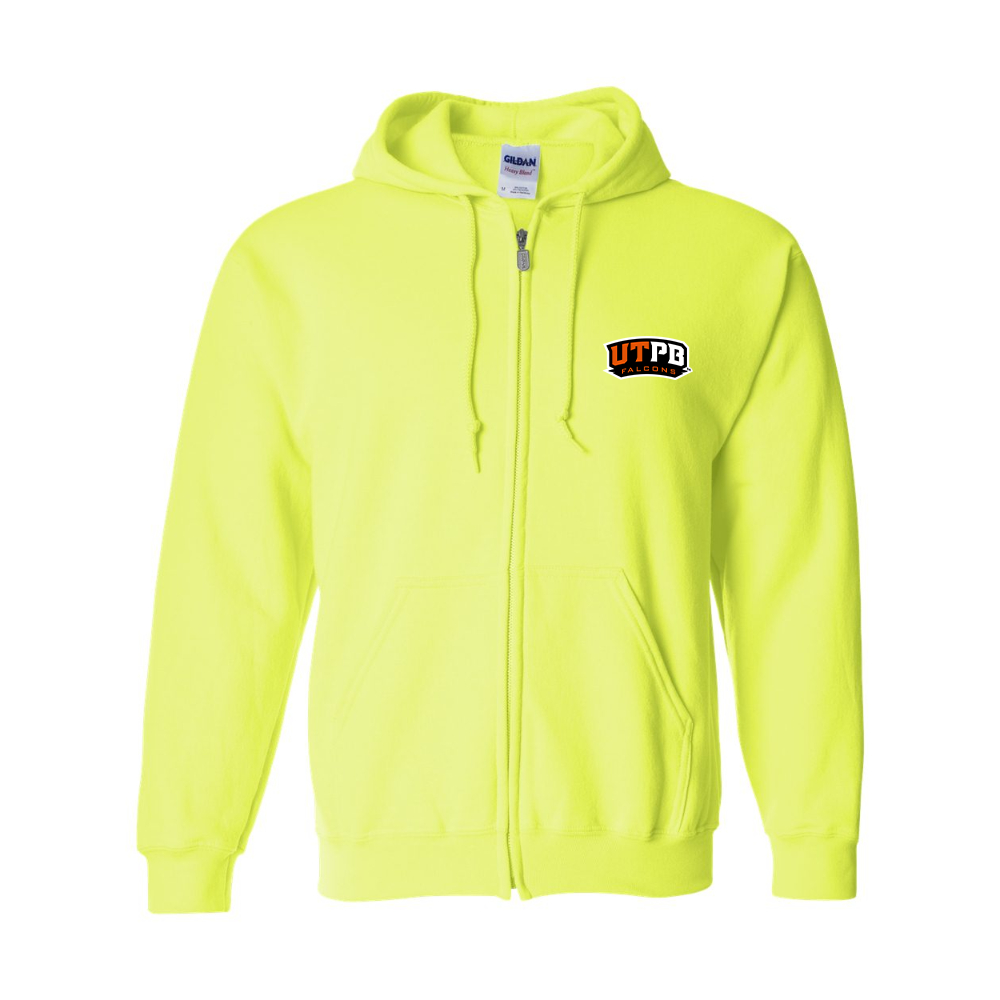 Men's UTPB Falcons JERZEES NuBlend Full-Zip Hooded Sweatshirt
