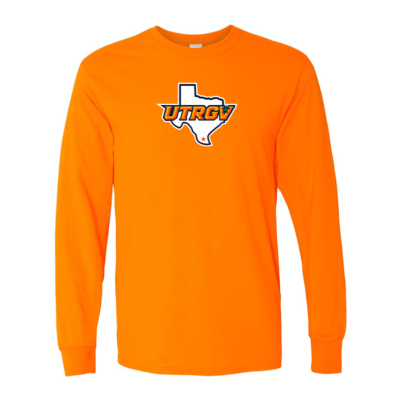 Men's UTRGV Vaqueros Gildan Heavy Cotton Long Sleeve T-Shirt