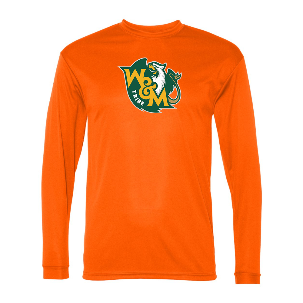 Men's William and Mary Tribe Performance Long Sleeve T-Shirt
