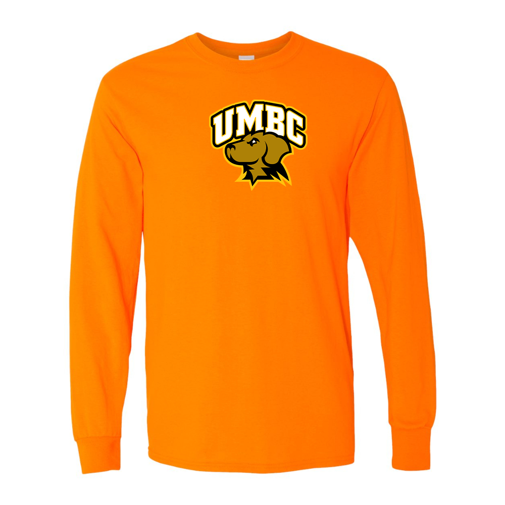 Men's  UMBC Retrievers Gildan Heavy Cotton Long Sleeve T-Shirt