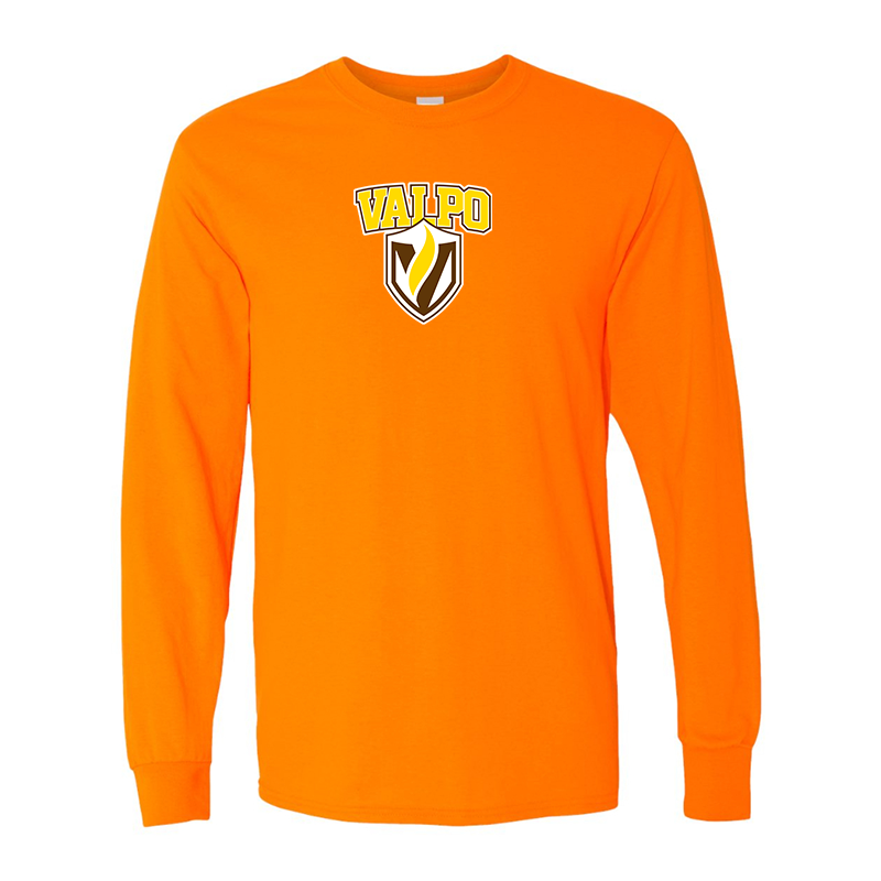 Men's Valparaiso Crusaders Gildan Heavy Cotton Long Sleeve T-Shirt