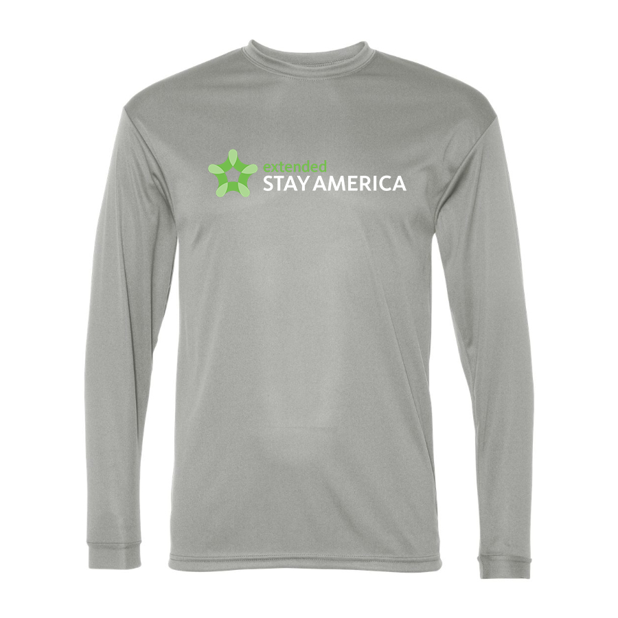 Men's  Extended Stay America  Polyester Long Sleeve T-Shirt