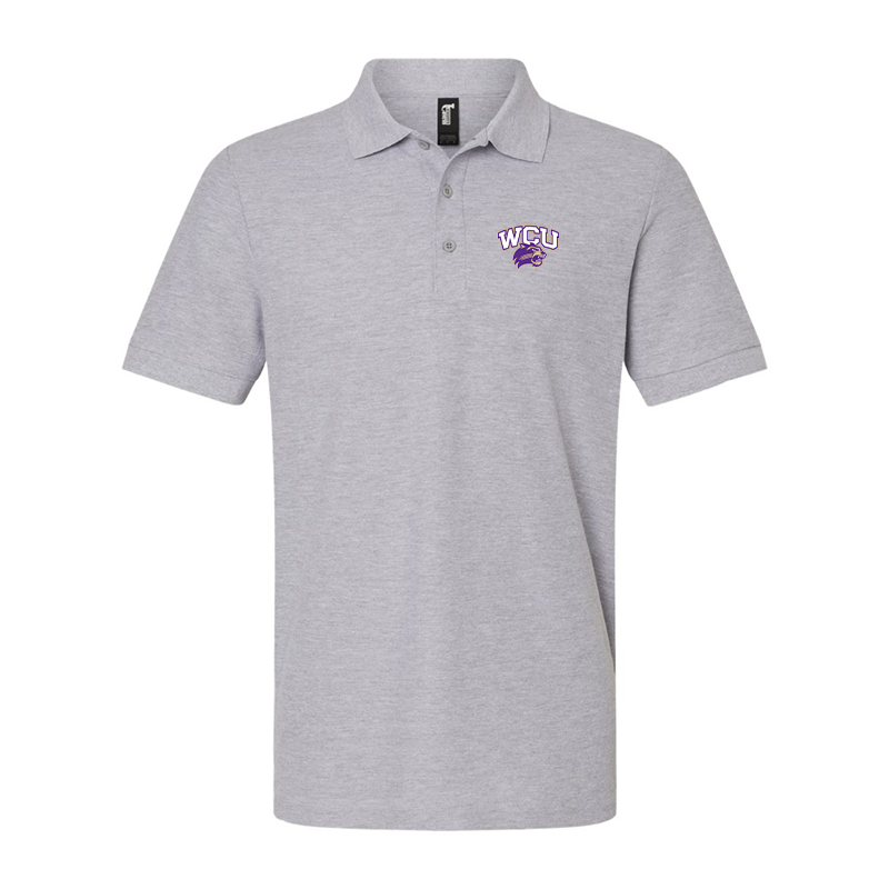 Men'sWestern Carolina Catamounts  Gildan Hammer Pique Polo