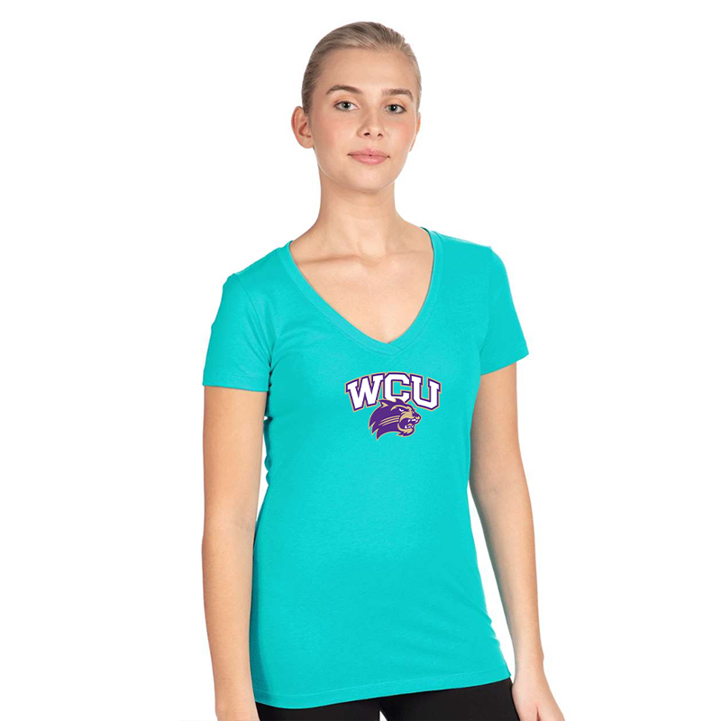 Women's Western Carolina Catamounts Next Level V-Neck T-Shirt
