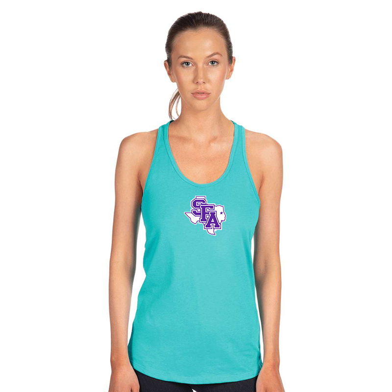 Women's Stephen F. Austin Lumberjacks  Next Level Ideal Racerback Tank