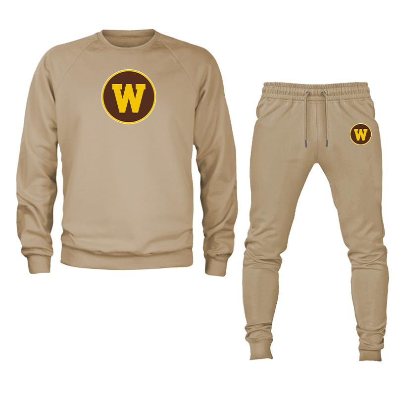Men's Western Michigan Broncos  Crewneck Sweatshirt Joggers Suit