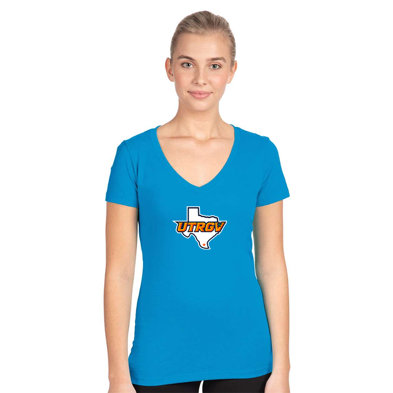 Women's UTRGV Vaqueros  Next Level V-Neck T-Shirt