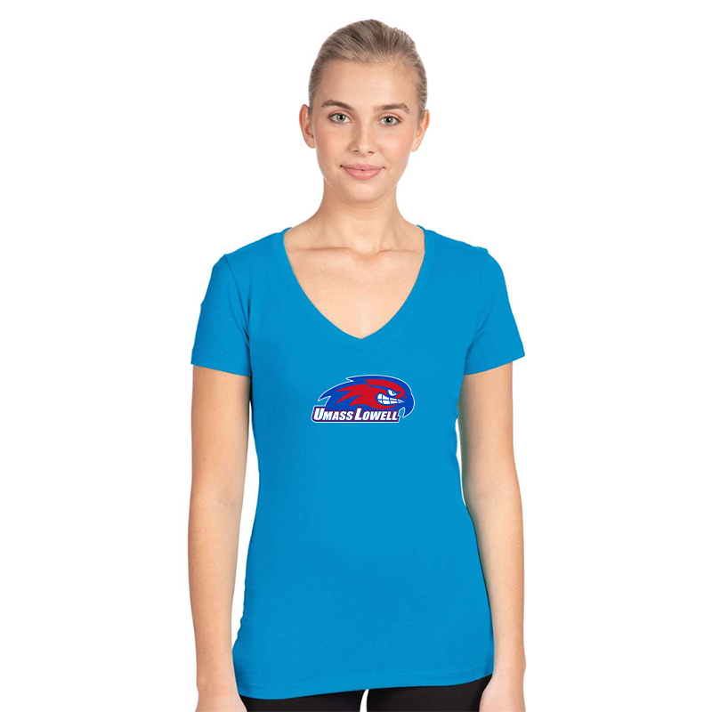 Women's UMass Lowell River Hawks Next Level V-Neck T-Shirt