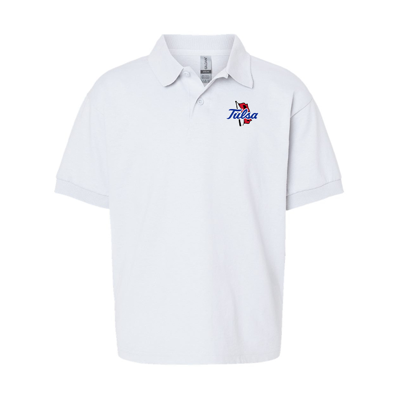 Youth Tulsa Golden Hurricane Gildan Dry Blend Jersey Polo