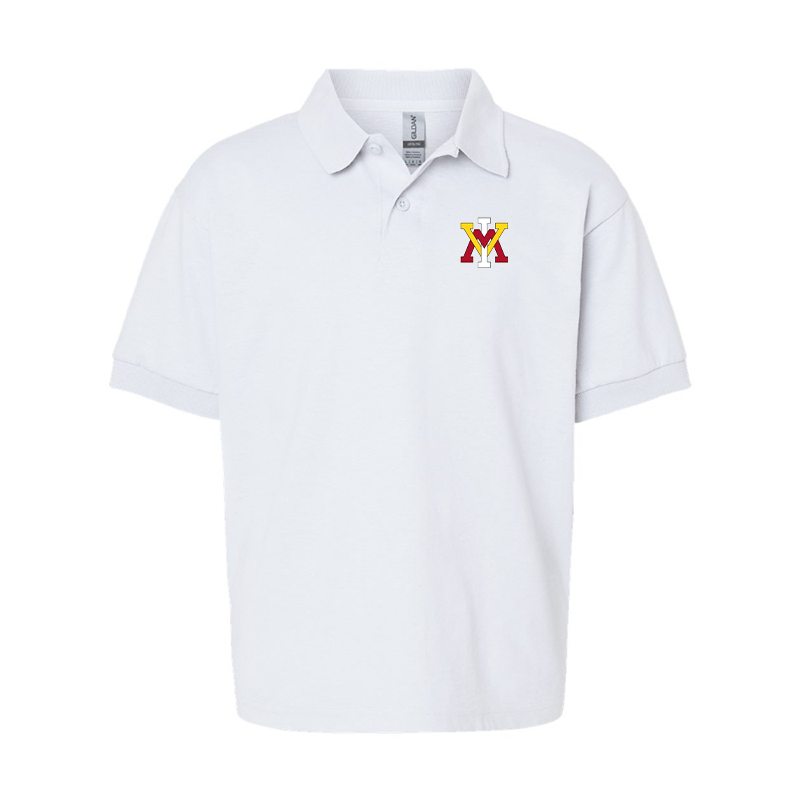 Youth VMI Keydets Gildan Dry Blend Jersey Polo