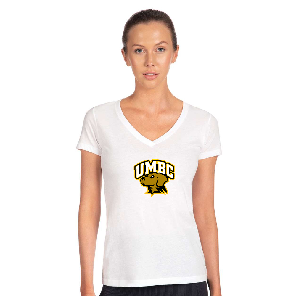 Women's UMBC Retrievers   Next Level V-Neck T-Shirt