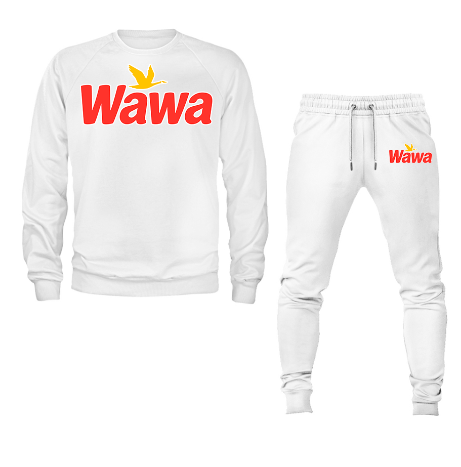 Men's Wawa Gas Station Crewneck Sweatshirt Joggers Suit