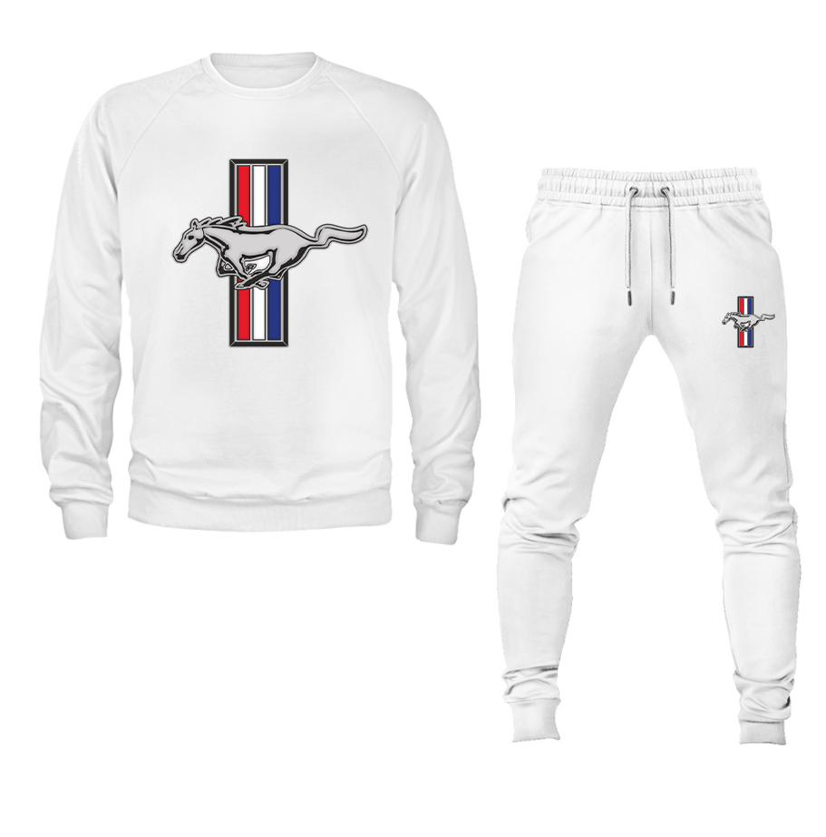 Men's Mustang Crewneck Sweatshirt Joggers Suit