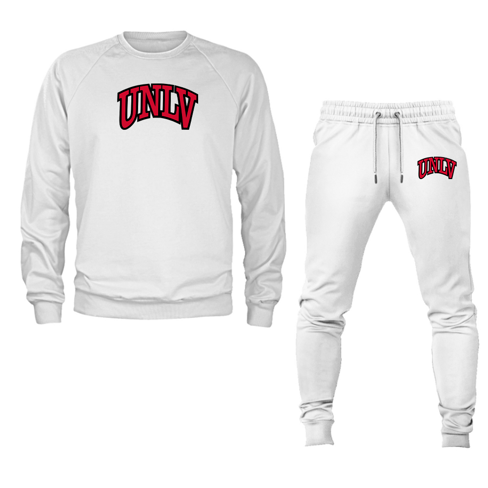 Men's UNLV Rebels Crewneck Sweatshirt Joggers Suit