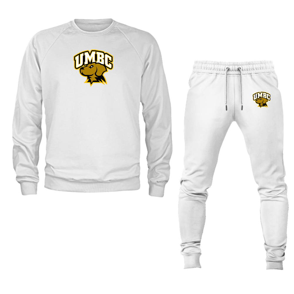 Men's UMBC Retrievers Crewneck Sweatshirt Joggers Suit