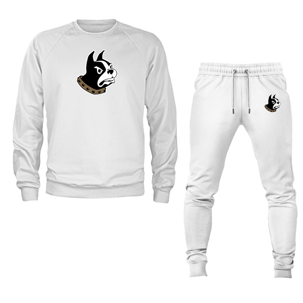 Men's Wofford Terriers  Crewneck Sweatshirt Joggers Suit