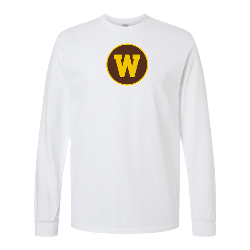Men's Western Michigan Broncos Gildan Heavy Cotton Long Sleeve T-Shirt
