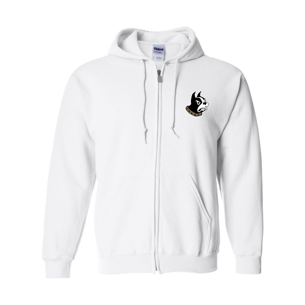 Men's Wofford Terriers  Gildan  Heavy Blend Full Zip Hooded Sweatshirt