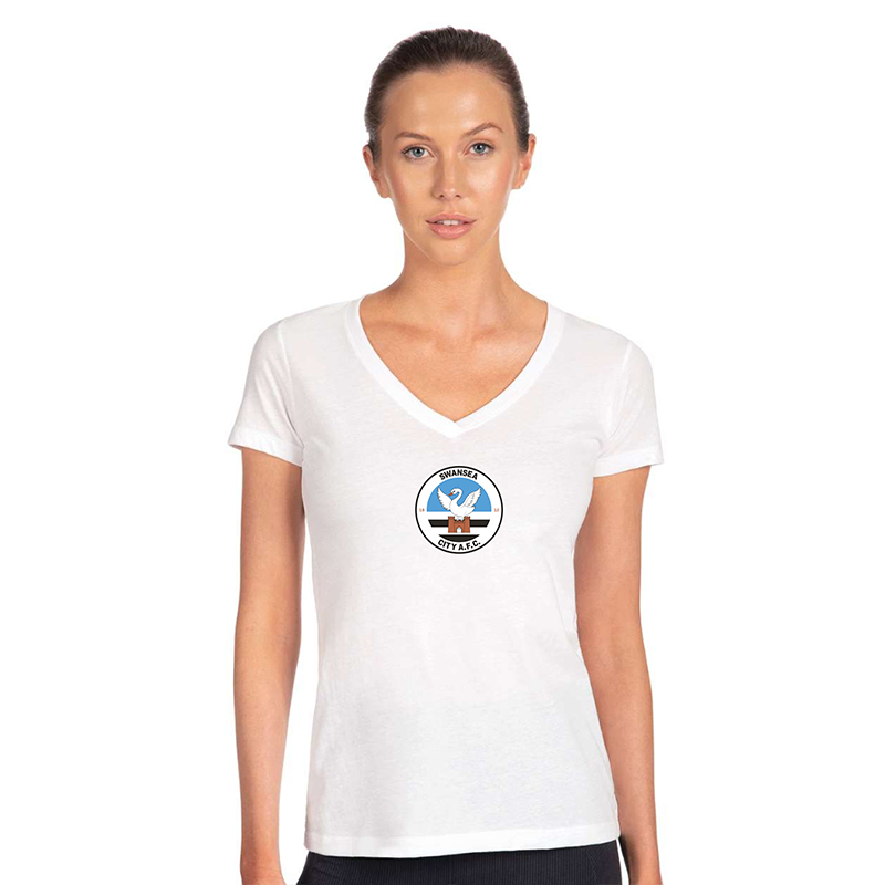 Women's Swansea City Soccer  Next Level V-Neck T-Shirt