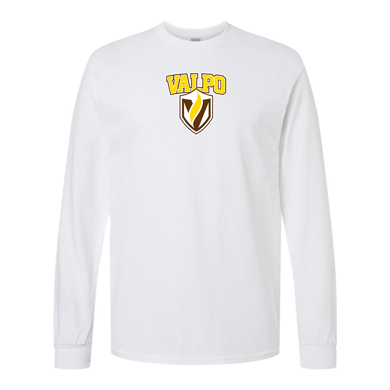 Men's Valparaiso Crusaders Gildan Heavy Cotton Long Sleeve T-Shirt