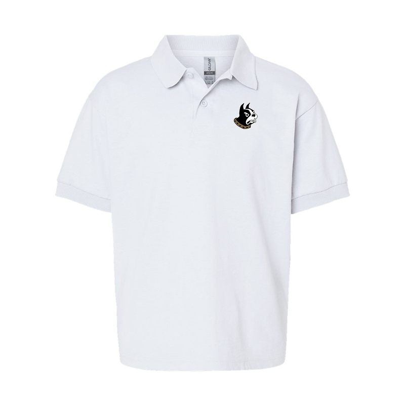 Youth Wofford Terriers Gildan Dry Blend Jersey Polo