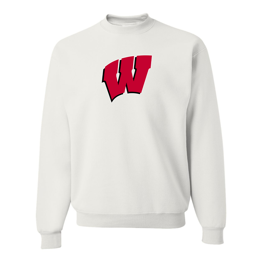 Men's Wisconsin Badgers JERZEES NuBlend Crewneck Sweatshirt