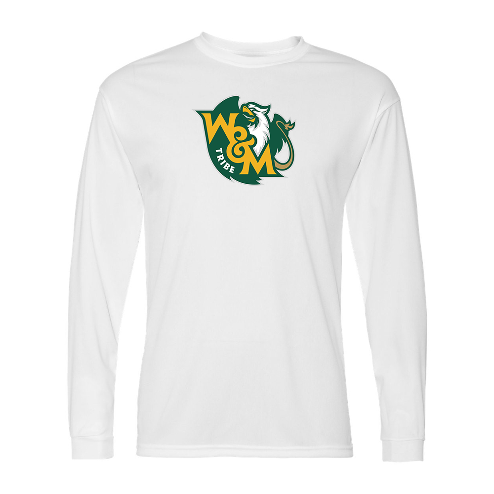 Men's William and Mary Tribe Performance Long Sleeve T-Shirt