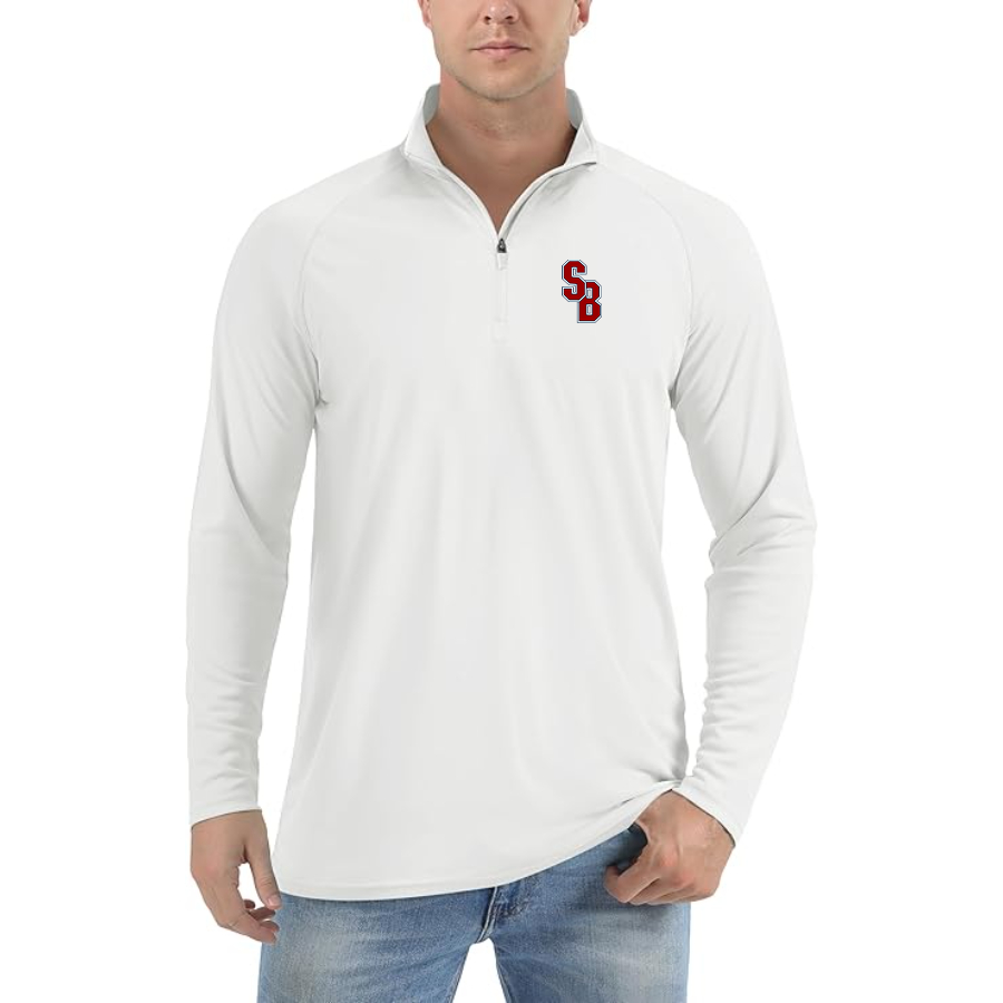 Men's  Stony Brook Seawolves  Lightweight Quarter-Zip Athletic Shirt Long Sleeve Western Carolina Catamounts