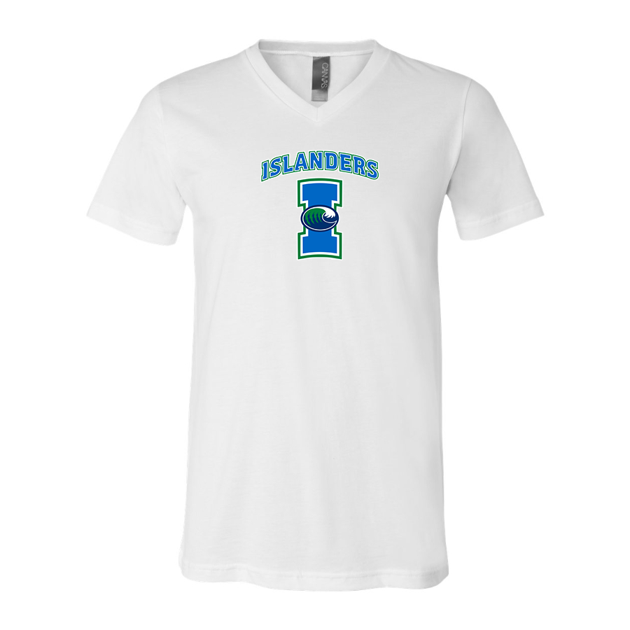 Men's  Texas AM CC Islanders  BELLA + CANVAS - Jersey V-Neck T-Shirt