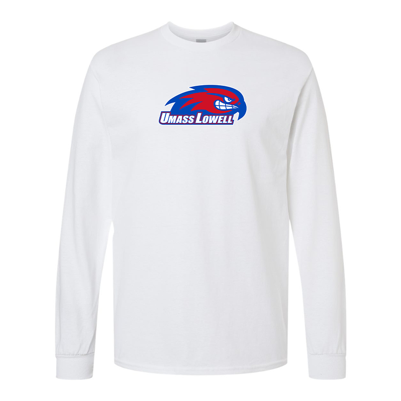 Men's UMass Lowell River Hawks  Gildan Heavy Cotton Long Sleeve T-Shirt