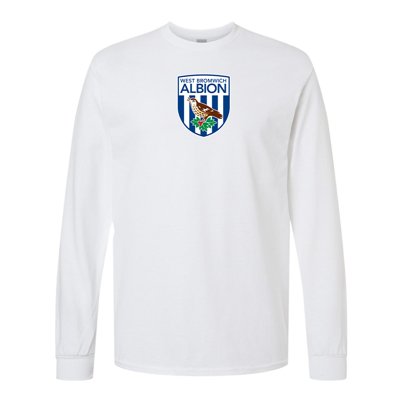 Men's West Bromwich Albion Soccer Gildan Heavy Cotton Long Sleeve T-Shirt