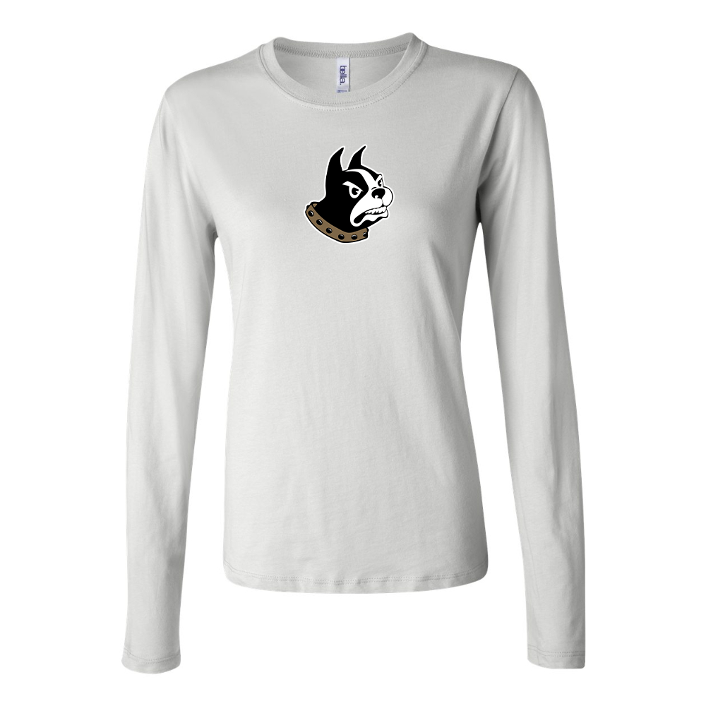 BELLA CANVAS Women’s Wofford Terriers  Jersey Long Sleeve Tee