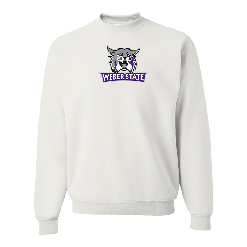 Men's Weber State Wildcats JERZEES NuBlend Crewneck Sweatshirt